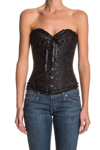 Corset et string Noir