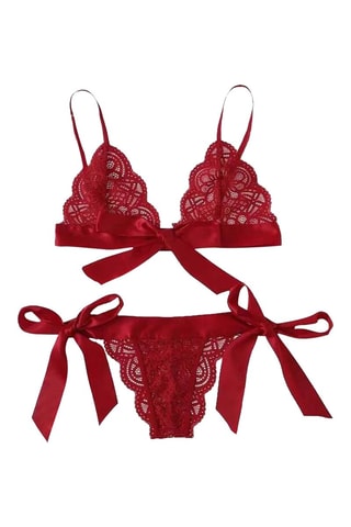 Soutien-gorge et tanga Rouge