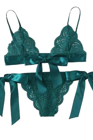 Soutien-gorge et tanga Vert