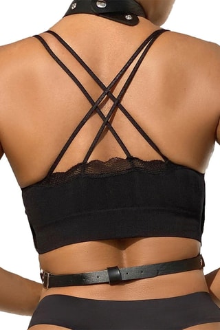 Harnais de bondage avec chaînes Noir