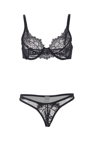 Soutien-gorge et string Noir