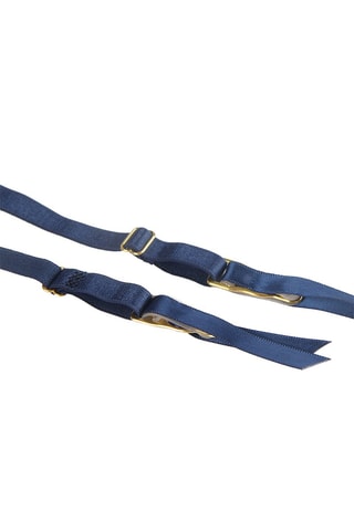 Porte-jarretelles et string Bleu