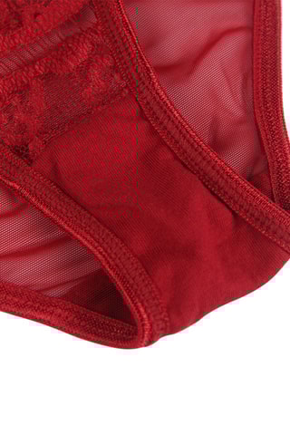 Porte-jarretelles et culotte Rouge