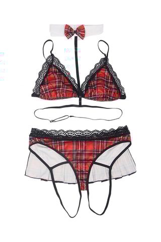 Déguisement d’écolière Rouge 