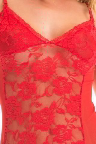 Babydoll et string Rouge