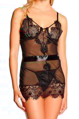 Babydoll et string Noir