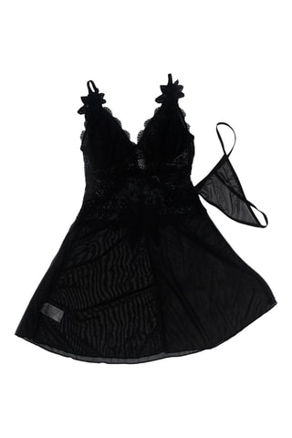 Babydoll et string Noir