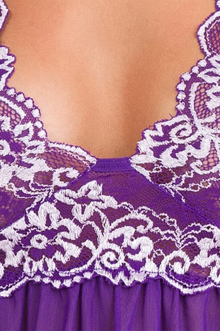 Babydoll et string Violet