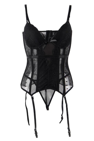 Guêpière et string Noir