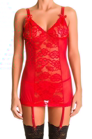 Guêpière et string Rouge