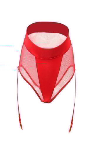 Culotte taille haute - Rouge