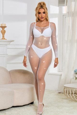 Combinaison ouverte - Blanc