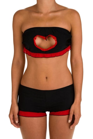 Bandeau et short - Noir et rouge