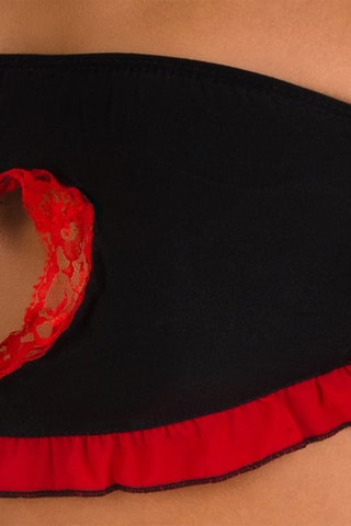 Bandeau et short - Noir et rouge