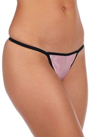 Corset et string - Doré rose