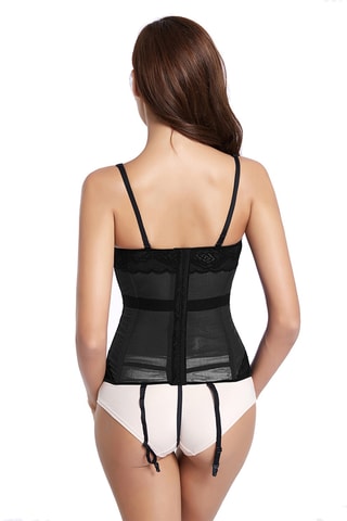 Guêpière et string - Noir