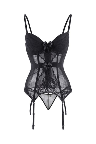 Guêpière et string - Noir