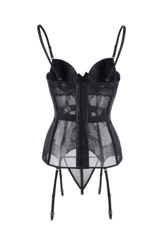 Guêpière et string - Noir