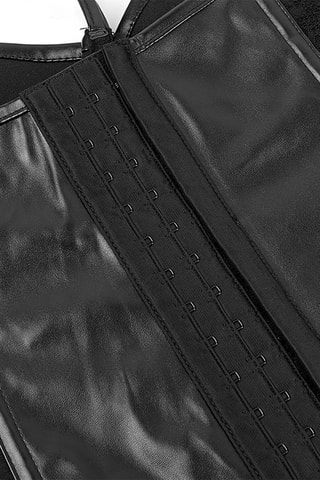 Corset ampliforme et string - Noir