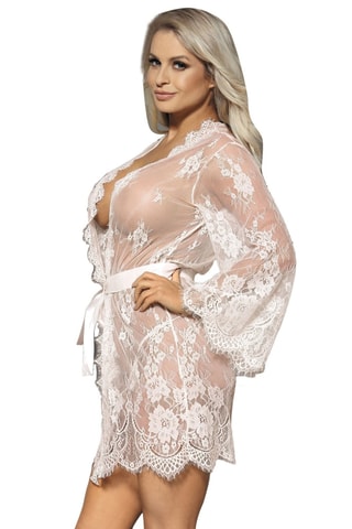 Déshabillé et string - Blanc