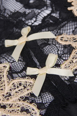 Nuisette et string - Noir