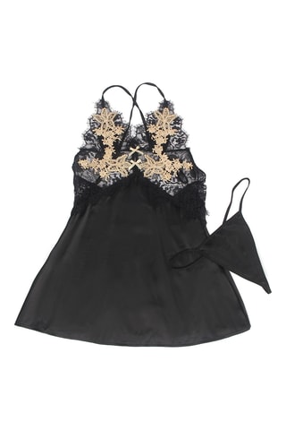 Nuisette et string - Noir