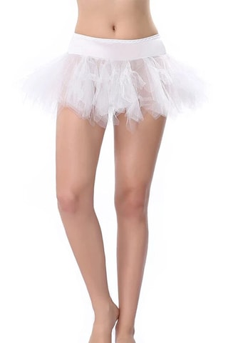 Jupette volantée - Blanc