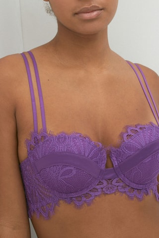 Reggiseno preformato Alafoliz Satiniz - Viola
