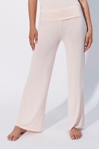 Pantaloni a vita alta - Rosa