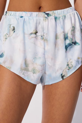 Shorts pigiama tie and dye Regenciz - Bianco