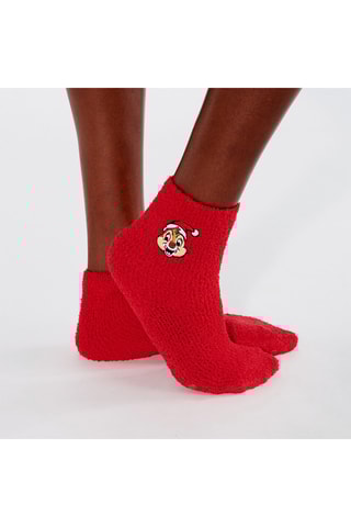 Calze antiscivolo Cip e Ciop Disney - Rosso - Undiz
