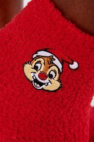 Calze antiscivolo Cip e Ciop Disney - Rosso - Undiz