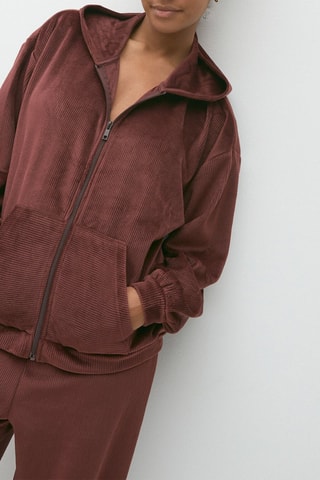 Felpa in velluto Milaniz - Bordeaux