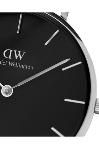 Reloj de cuarzo de acero Sterling - 36 mm - Plateado y negro