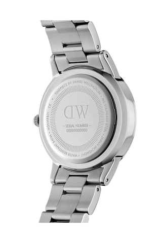 Reloj de acero Iconic Link - 28 mm - Plateado y negro