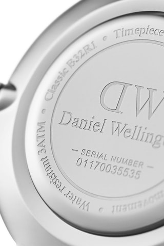 Reloj de cuarzo de piel Petite 28 Durham S Black - Marrón y plateado