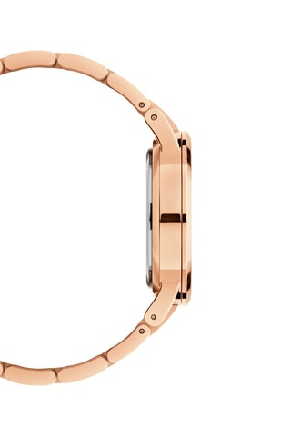 Reloj de cuarzo de acero Amber - 32 mm - Rosa dorado y marrón