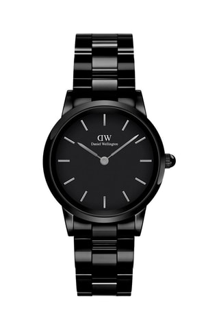 Reloj de acero Iconic Link Ceramic - 28 mm - Negro
