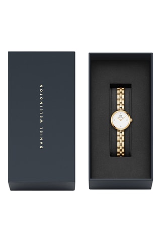 Reloj de cuarzo de acero - Dorado y blanco