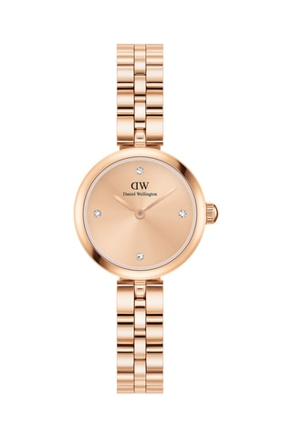 Reloj de cuarzo de acero - Rosa dorado