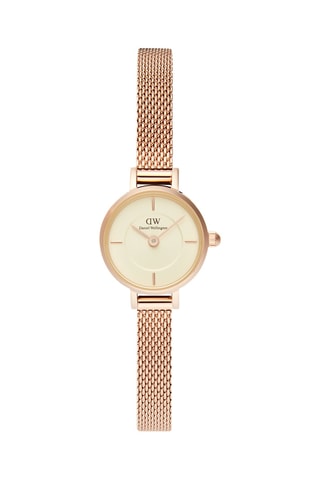 Reloj de cuarzo de acero - Rosa dorado y amarillo