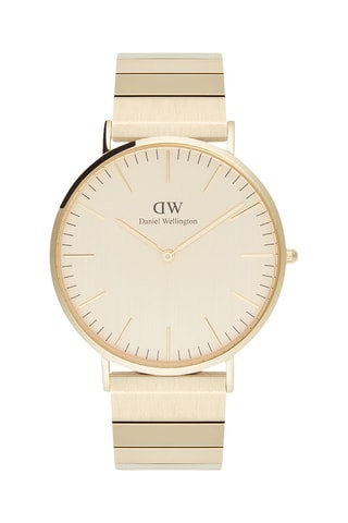 Reloj de cuarzo de acero - Dorado