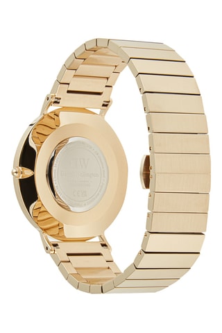 Reloj de cuarzo de acero - Dorado