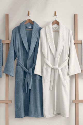 Conjunto para banho - Azul e branco