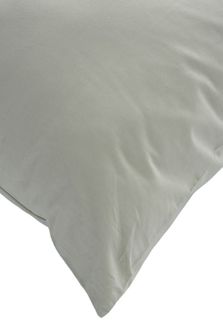 Conjunto de edredão em algodão reforçado 57 fios/cm² - Verde-sálvia