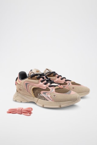 Baskets L003 Neo - Ecru et rose