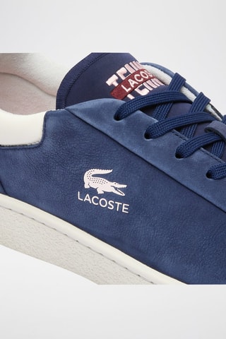 Baskets en nubuck Roland-Garros Edition Baseshot Premium - Bleu marine