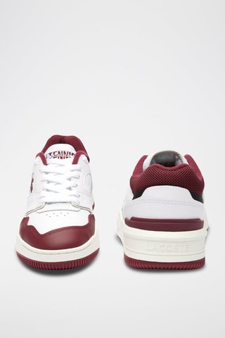 Baskets en cuir Lineshot - Blanc et bordeaux