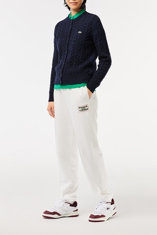 Baskets en cuir Lineshot - Blanc et bordeaux