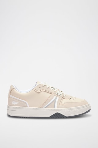 Baskets en cuir L001 - Ecru